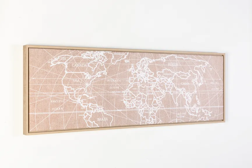 Kunstdruck "Weltkarte II" detail
