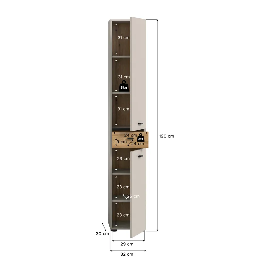 Hochschrank detail