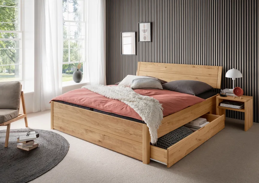 Massivholzbett LF 180x200 cm milieu