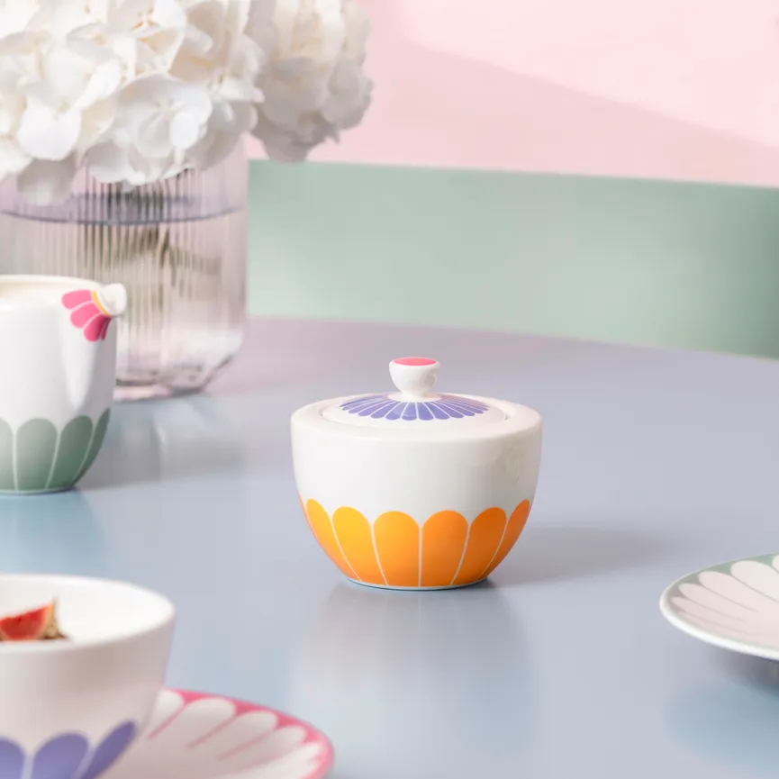 Zuckerdose "Fleur" 270 ml milieu
