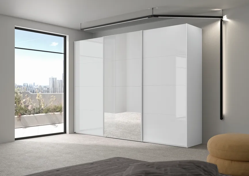 Schwebetürenschrank 3-trg. milieu