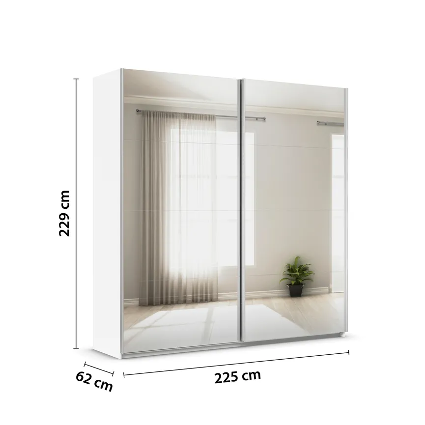 Schwebetürenschrank 2-trg. detail