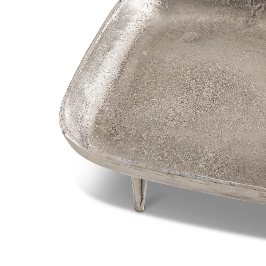 Tablett silber detail