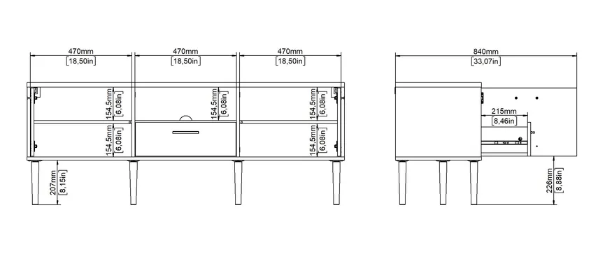 TV-Lowboard detail