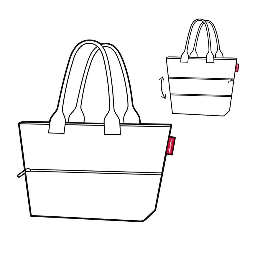 Shopper E1 "twist sky rose" detail