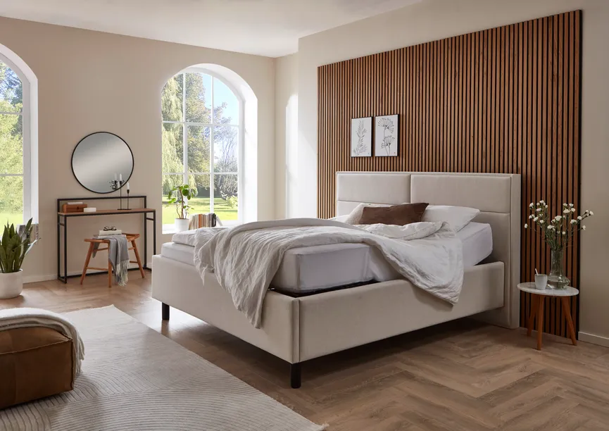 Polsterbett mit Lift-Funktion detail