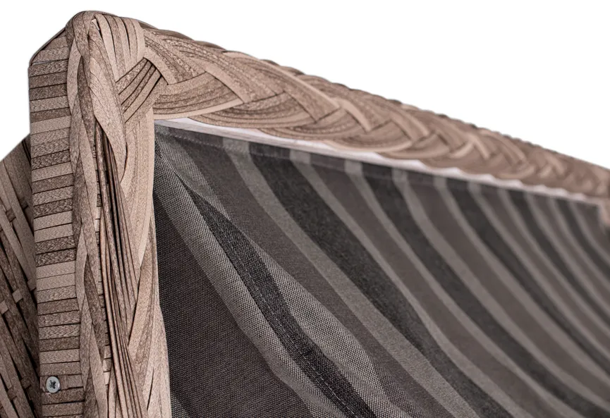 ** Strandkorb Weiß Kubu detail