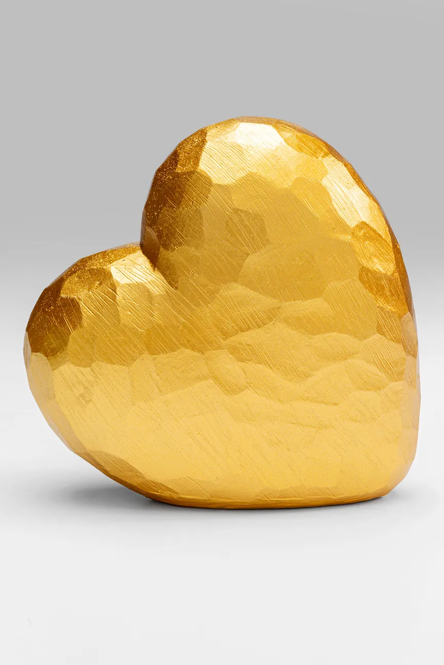 Figur "Heart" Herz gold hauptaufnahme