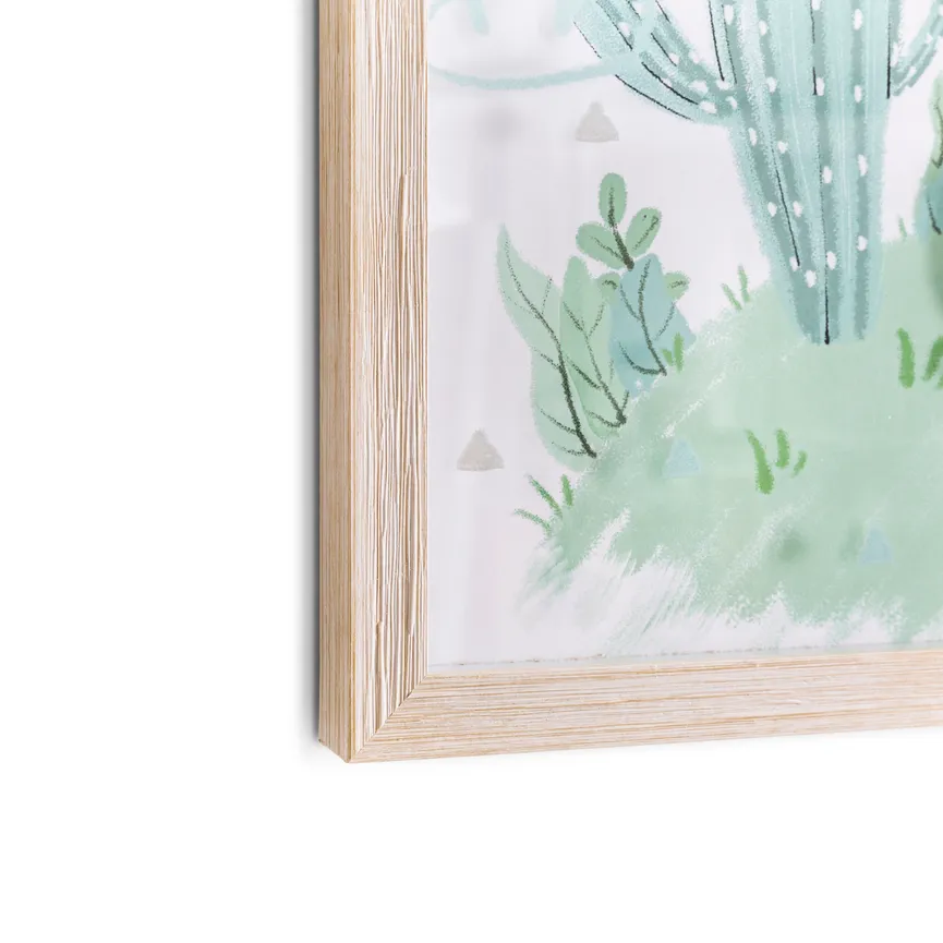 Kunstdruck "Kaktus mit Dinos" detail