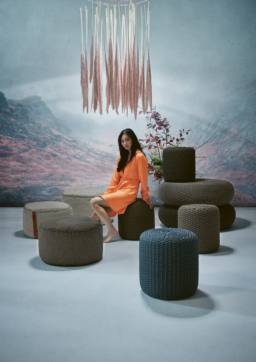 Couchtisch/Pouf milieu