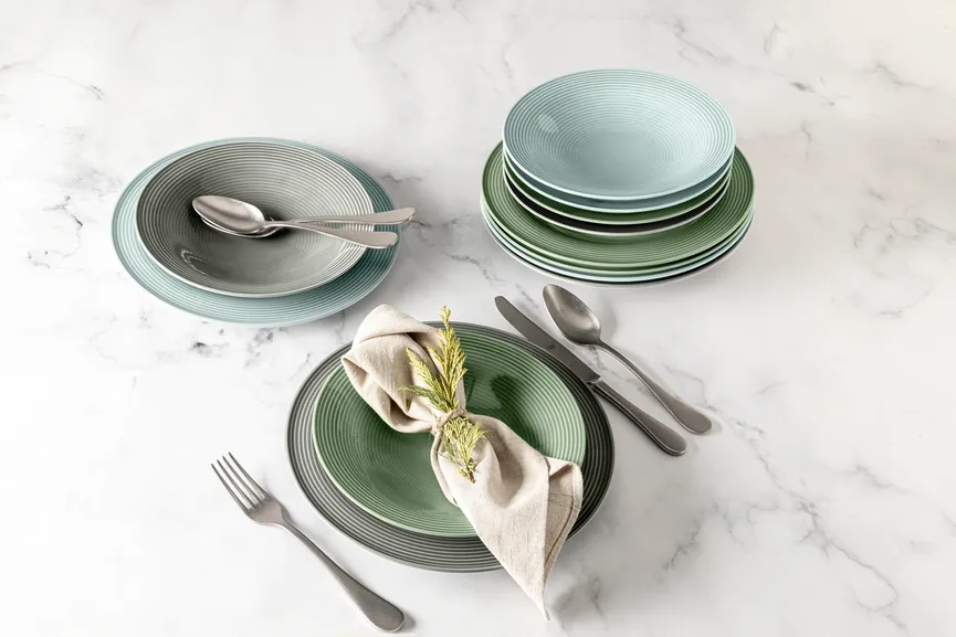 Suppenteller "Beat" salbeigrün milieu