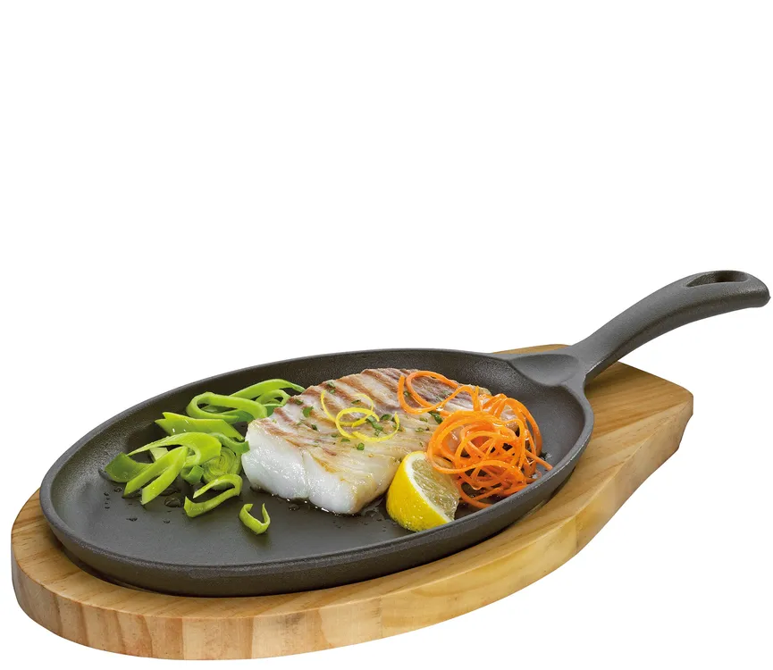 BBQ Servierpfanne 20x6x39 cm detail
