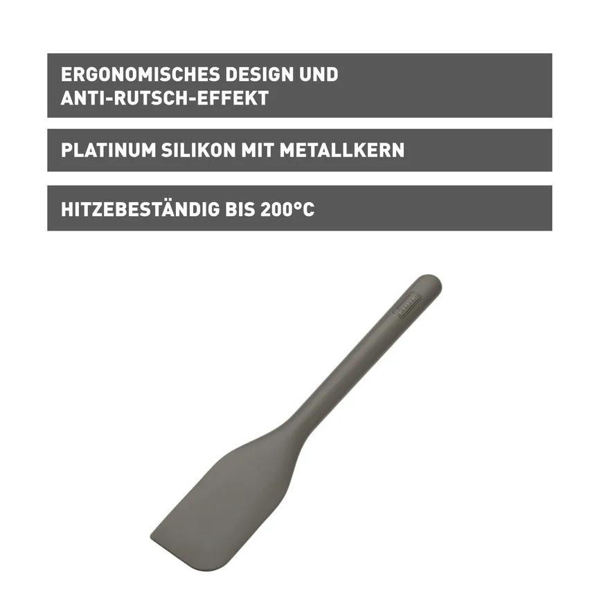 Teigschaber "Inspiration" grau detail