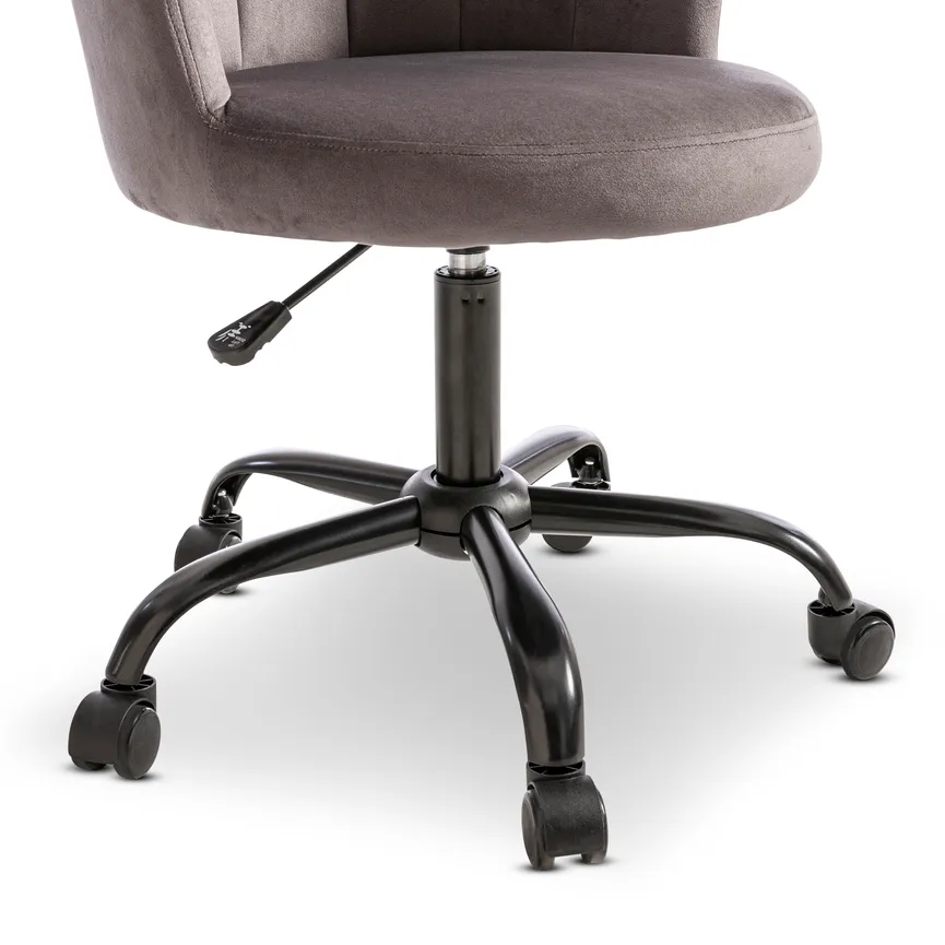 Jugenddrehstuhl dunkelgrau detail