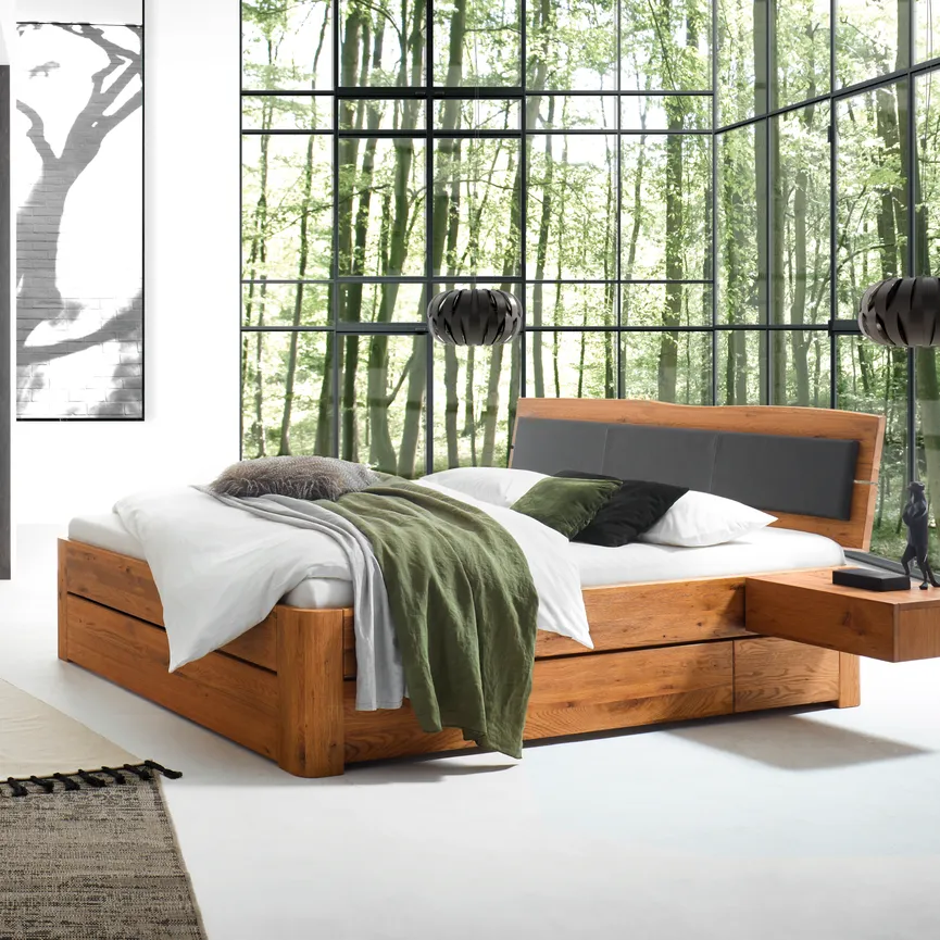 Holzbett LF: 200x200 cm hauptaufnahme