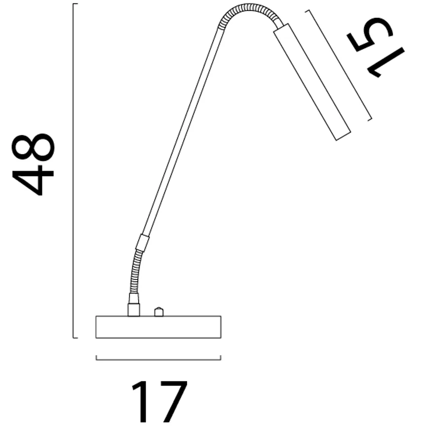 Tischleuchte "Flute" detail