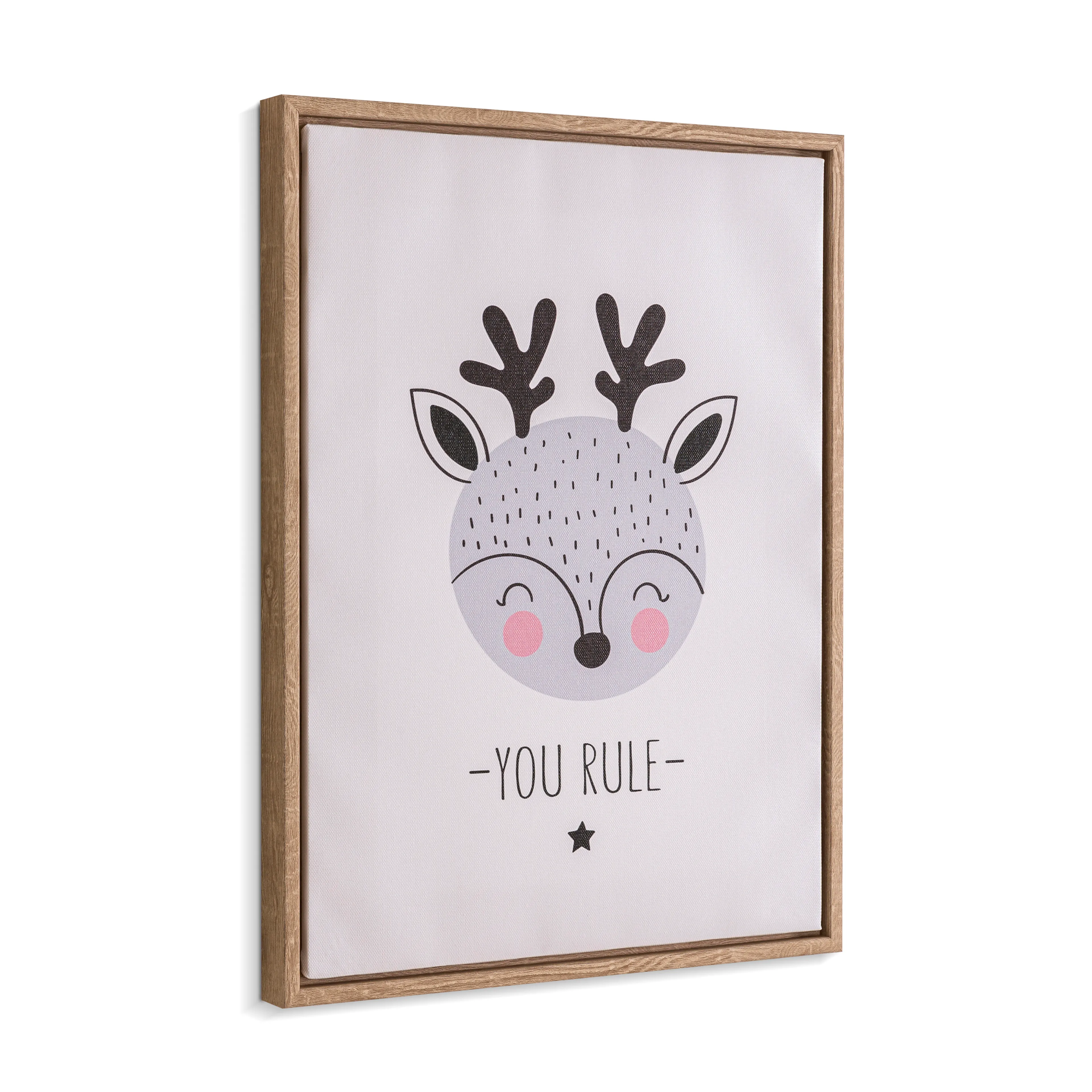 Wandbild 30 x 40 cm Reh