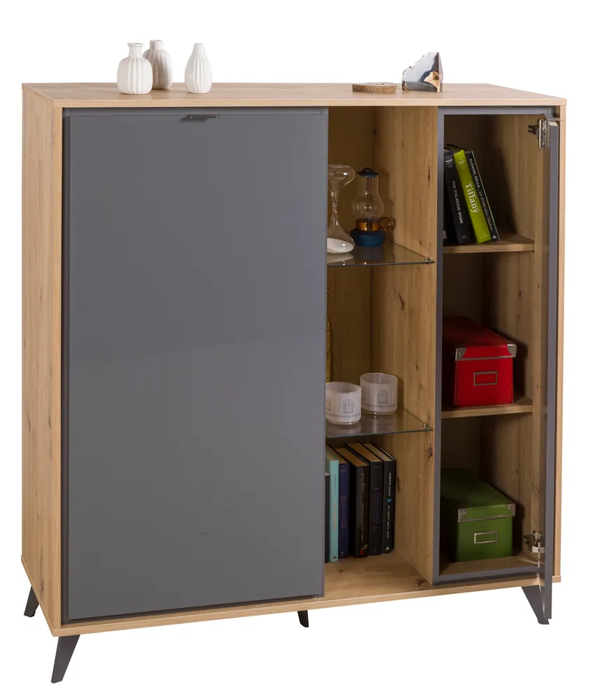 Highboard 2-trg., detail