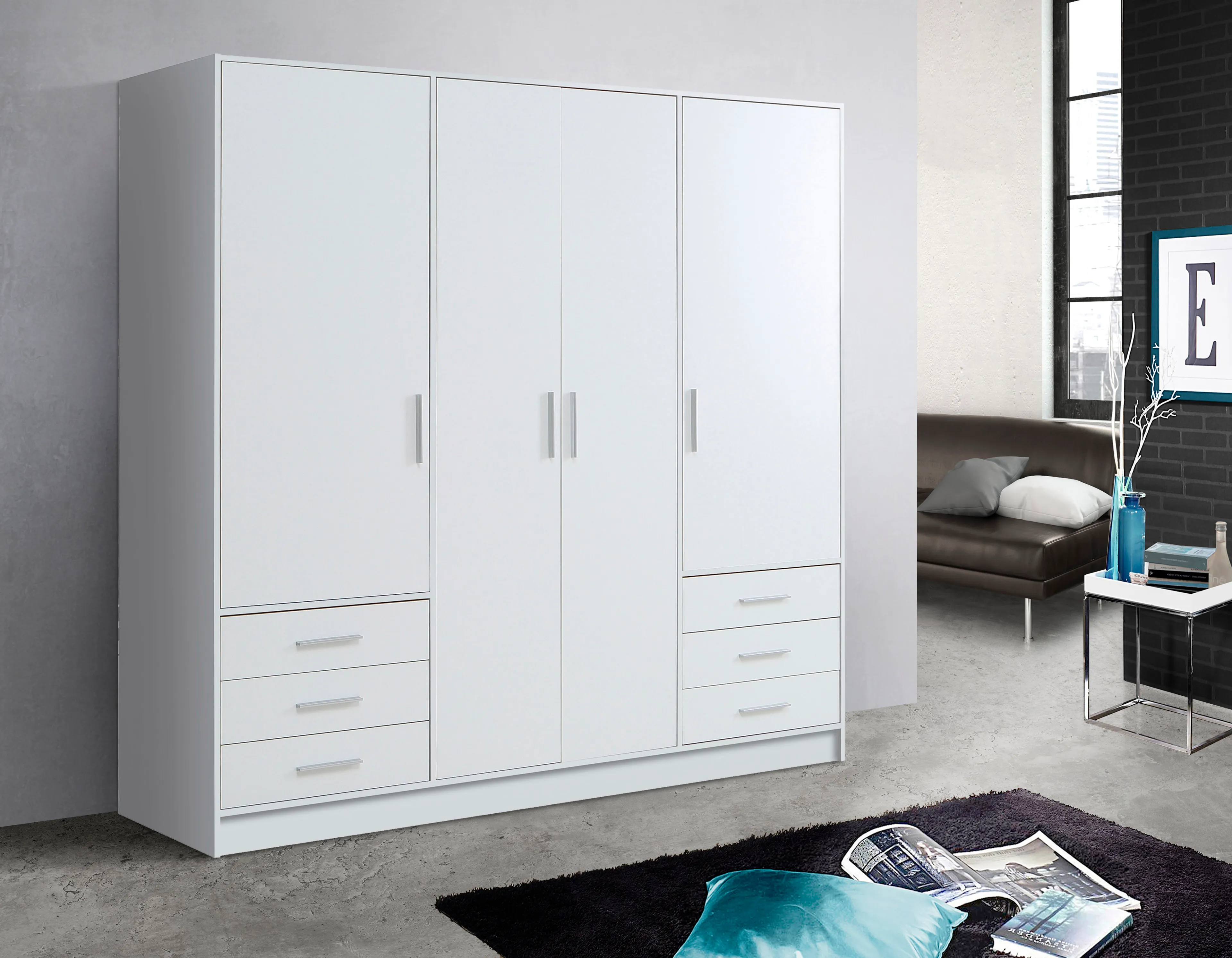 Kleiderschrank Jupiter 207 x 200 cm 