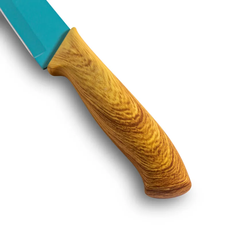 Schneidebrett mit Messer detail