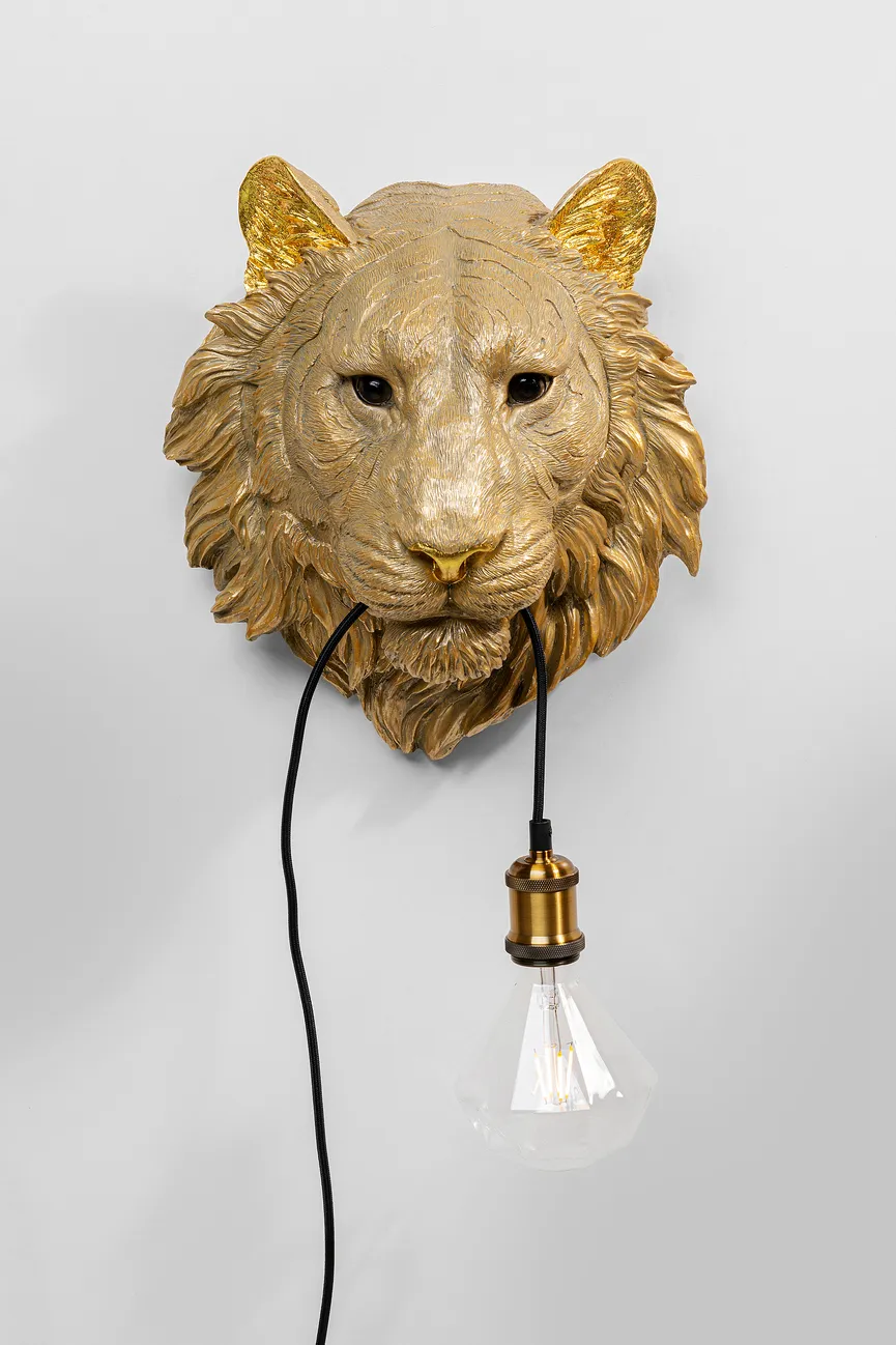 Wandleuchte "Tiger Head" detail