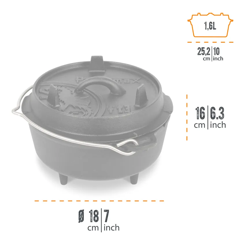 Dutch Oven FT3 detail