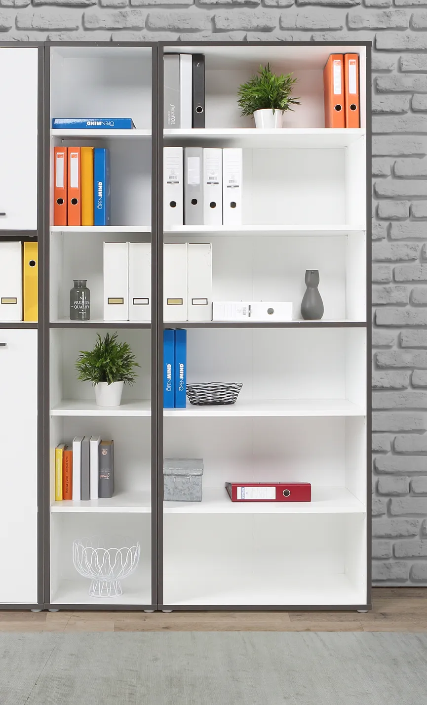 Aktenregal breit detail