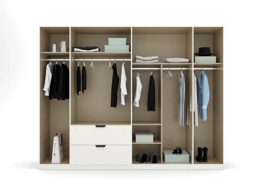 Drehtürenschrank 6-trg. detail