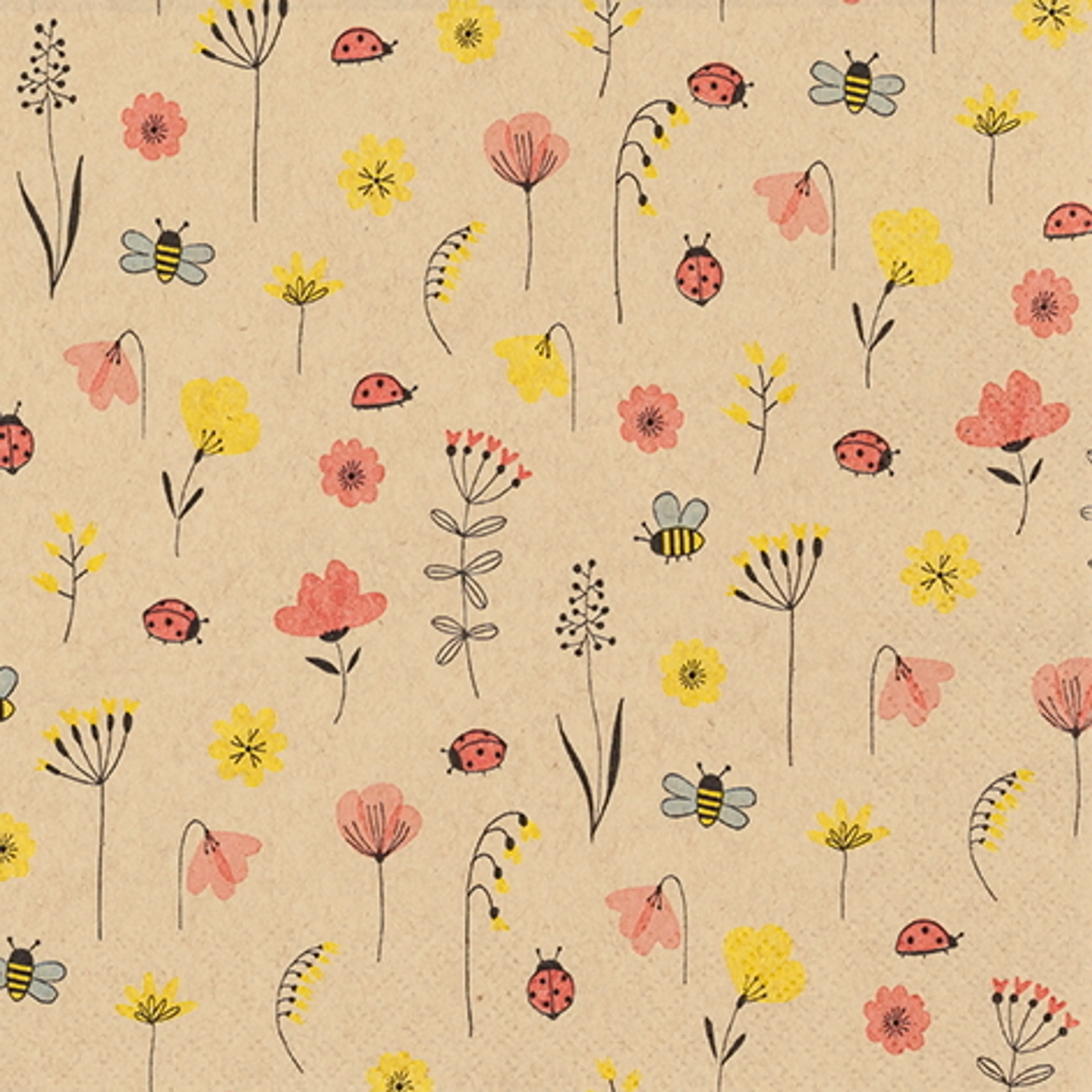 Serviette Ladybug and bees 20tlg.
