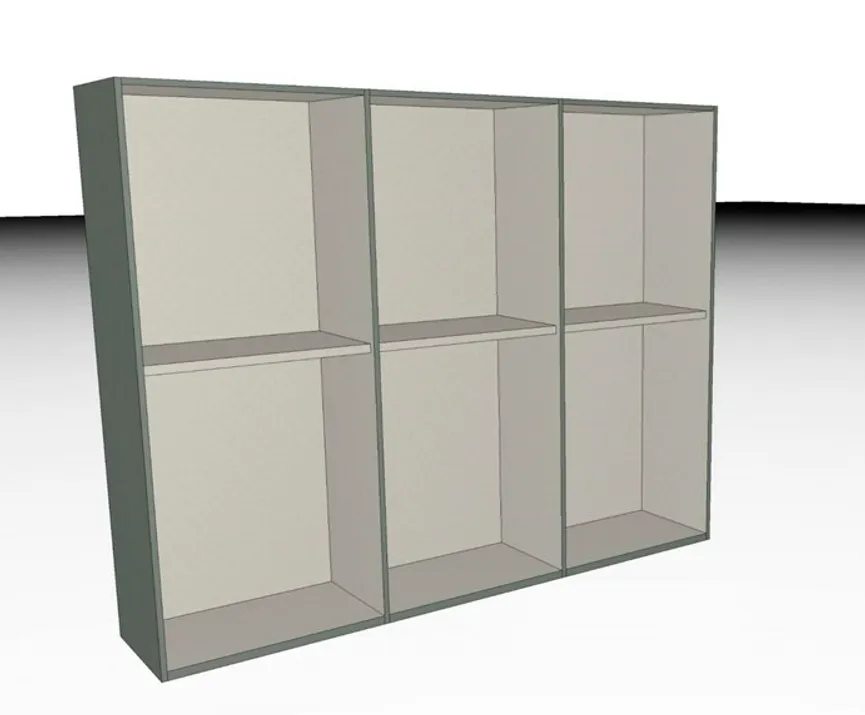 Drehtürenschrank 6-trg. detail