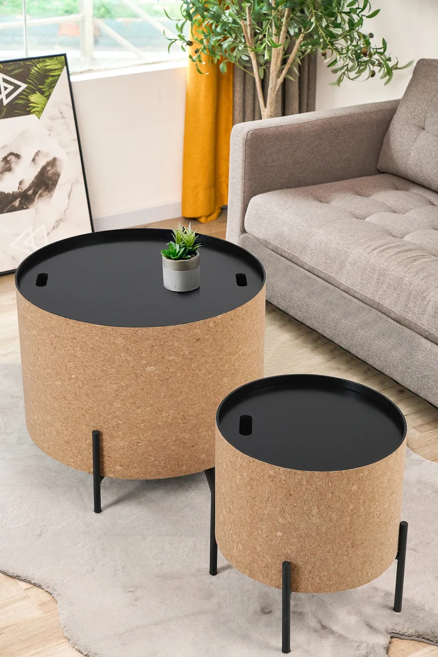 2er-SET Couchtisch milieu