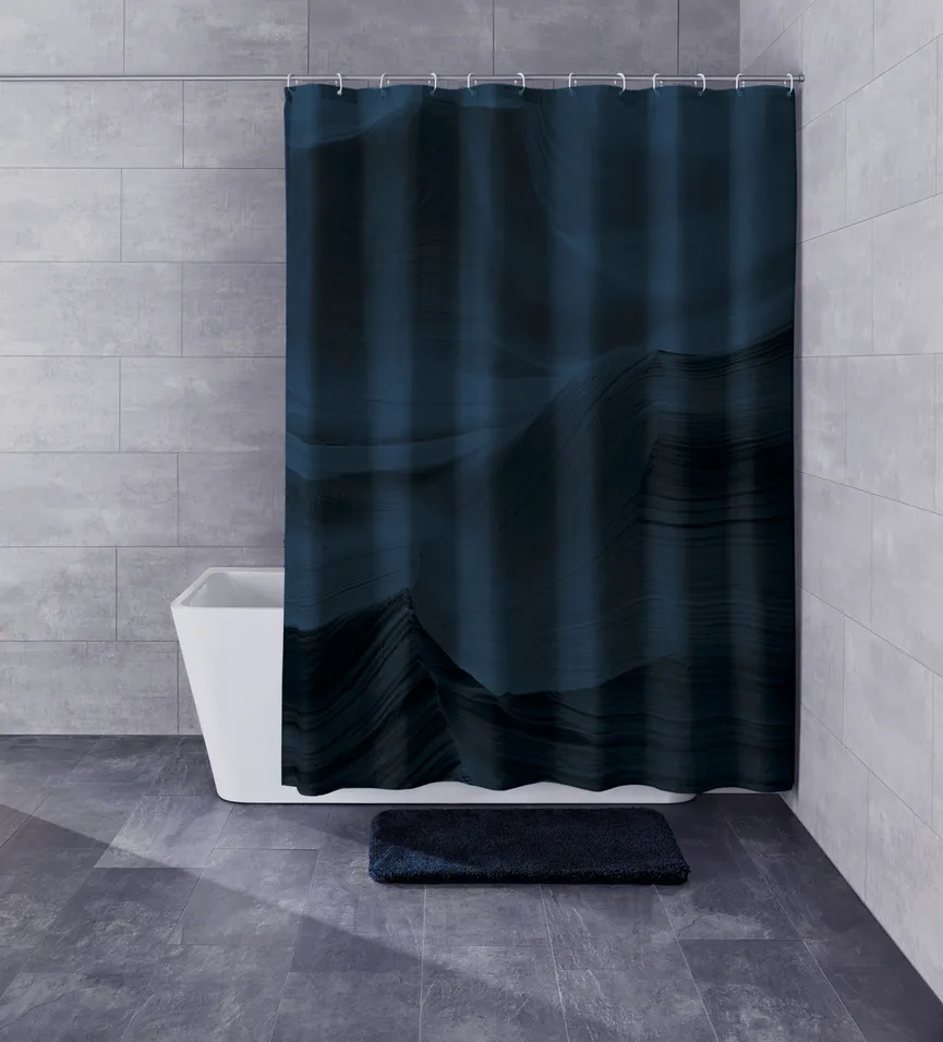 Duschvorhang Mystic navy milieu