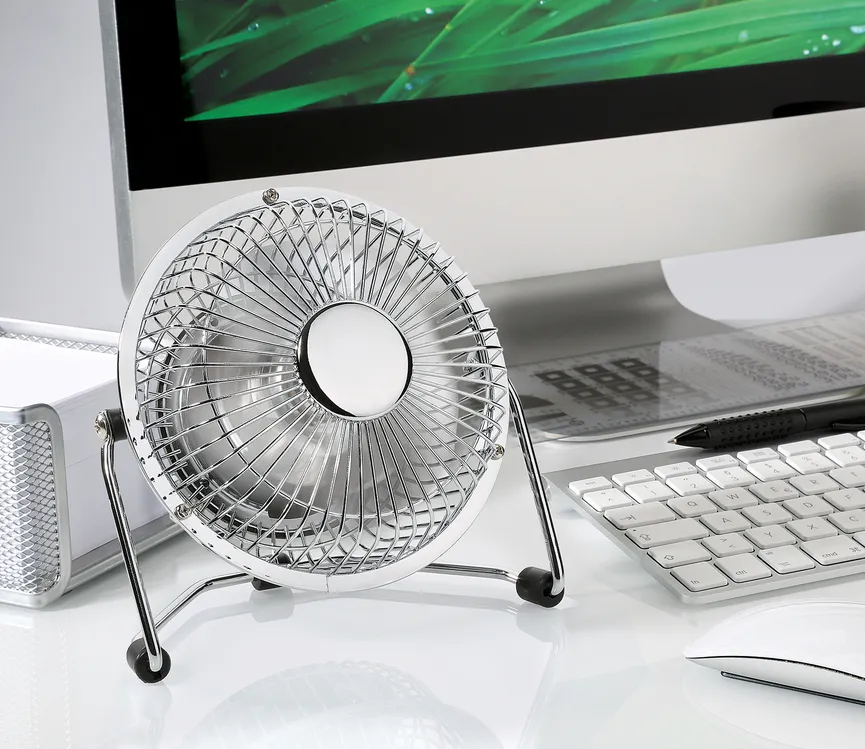Tischventilator "Vento" silber detail