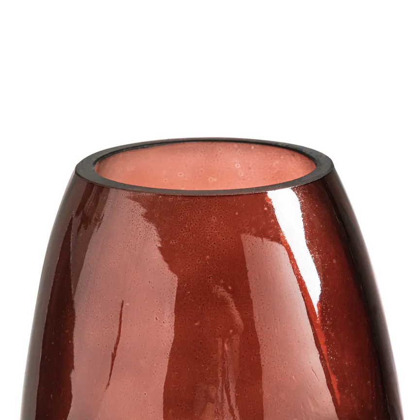 Vase "Gesicht" braun material_farbe