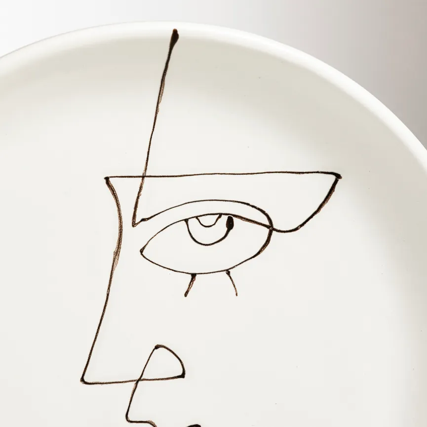 Frühstücksteller "Gesicht" detail