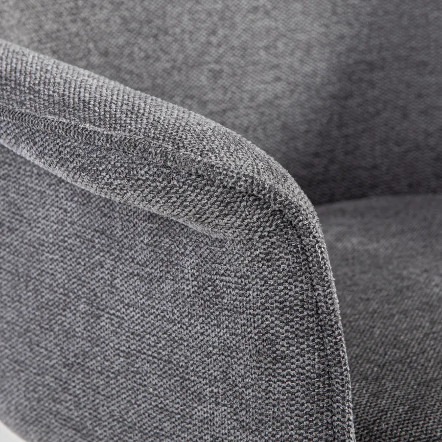 Drehstuhl grau detail