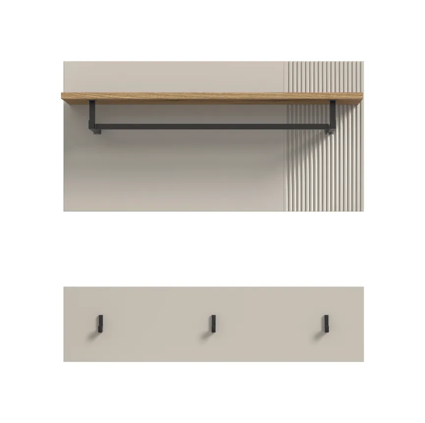 Garderobenpaneel detail