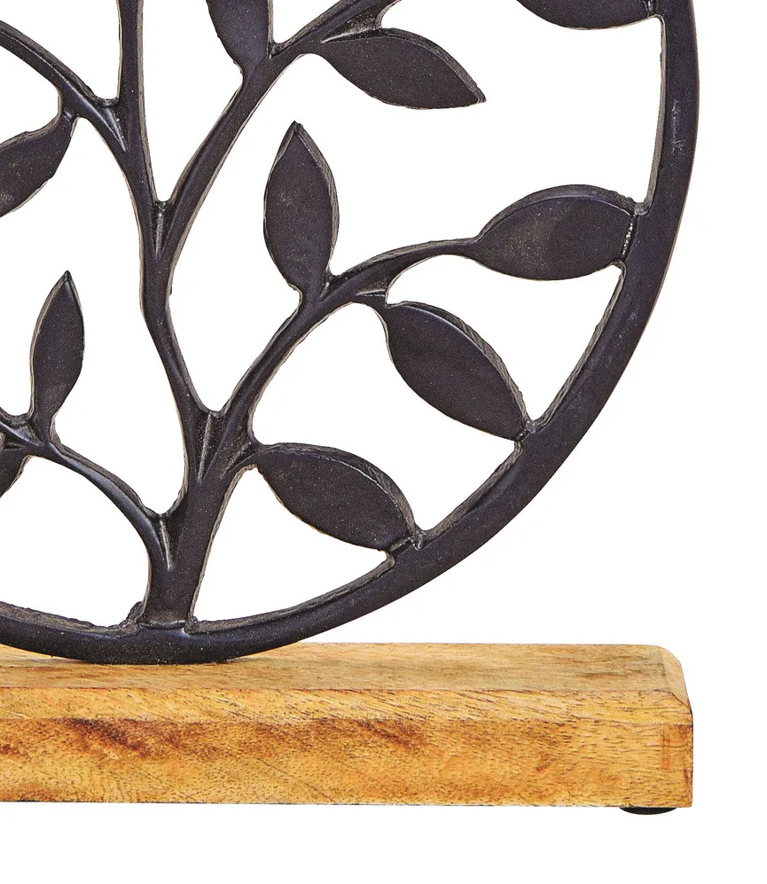 Figur "Baum" schwarz-natur M detail
