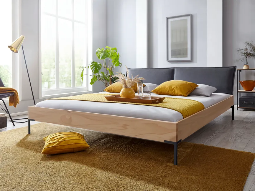 Massivholzbett LF 140x200 cm milieu