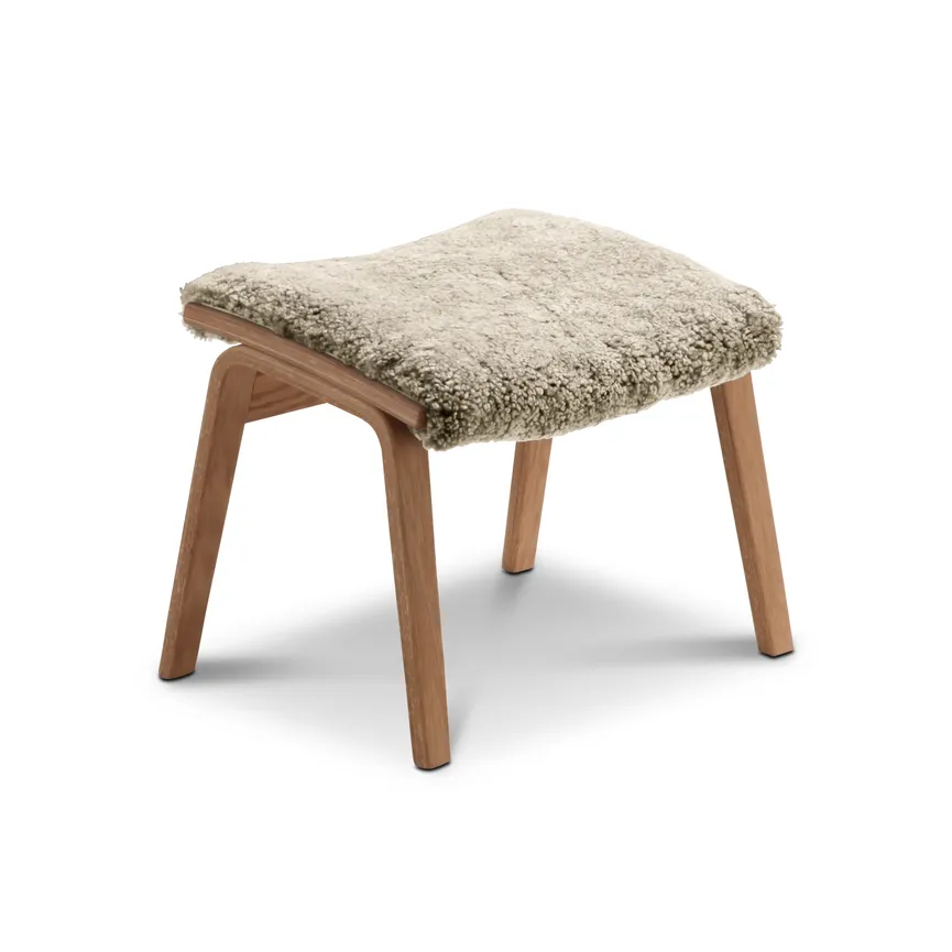 Hocker vier feste Beine Eiche hauptaufnahme