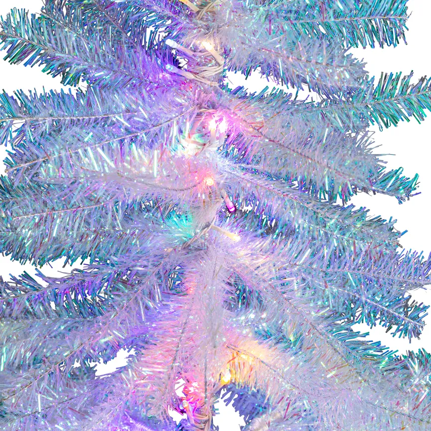 Tannenbaum weiß-bunt S detail