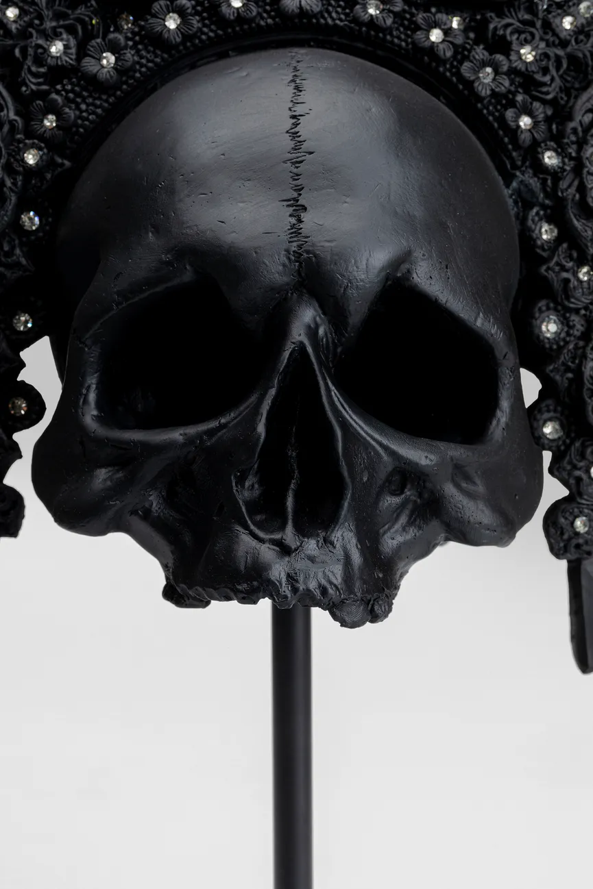 Figur "King Skull" schwarz detail