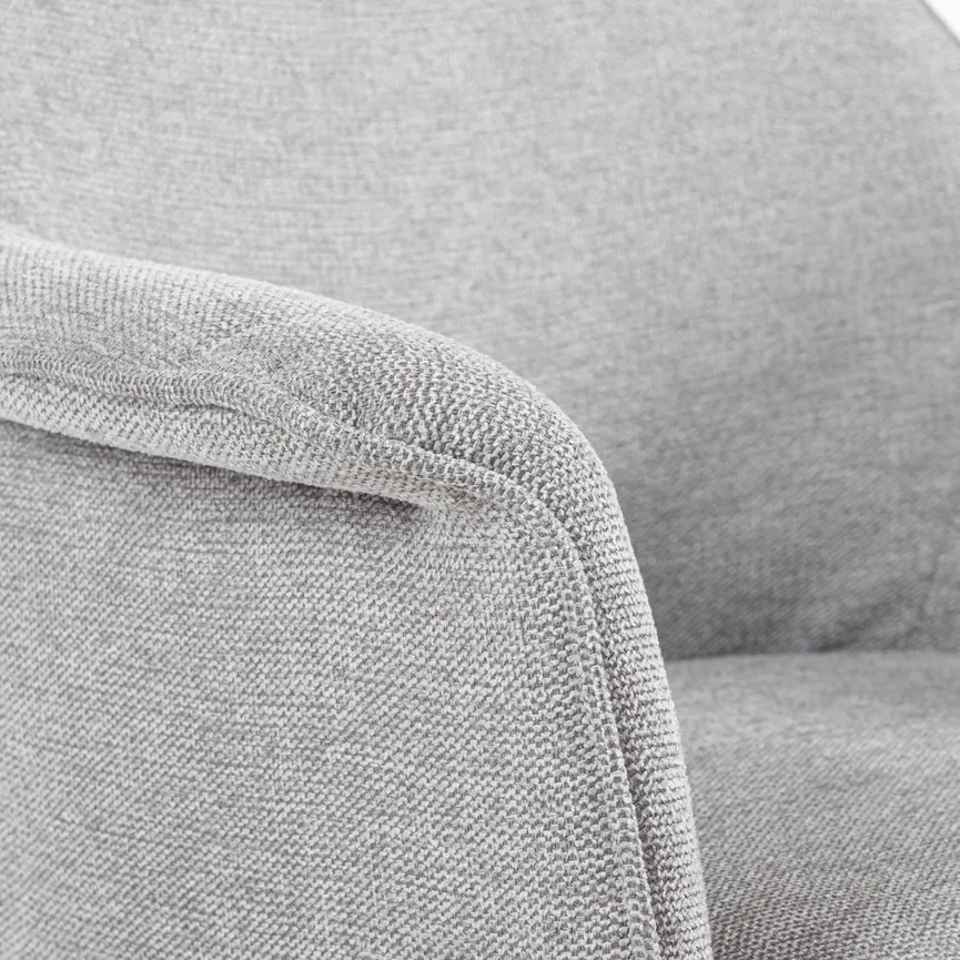 Drehstuhl hellgrau detail
