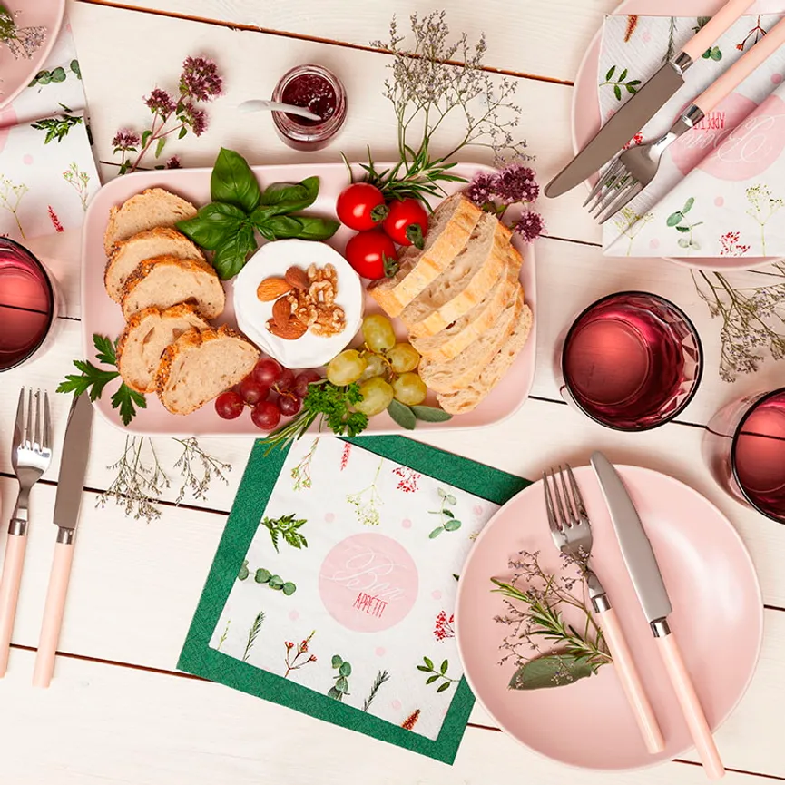 Serviette "Bon Appétit" milieu