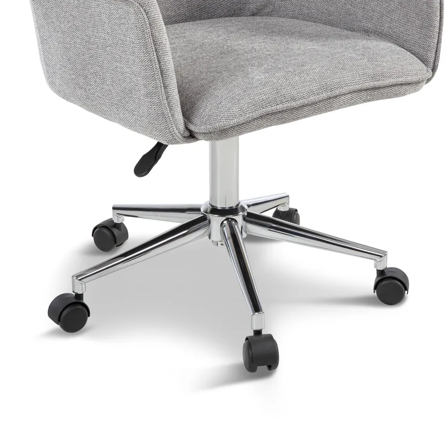 Drehstuhl hellgrau detail