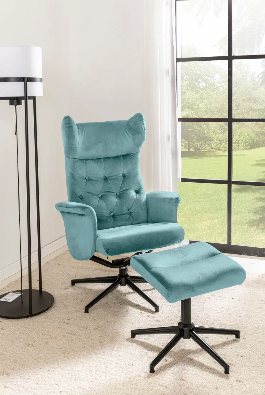 Relaxsessel + Hocker milieu