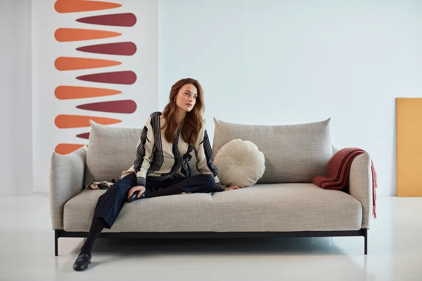 Klappsofa Metall schwarz detail