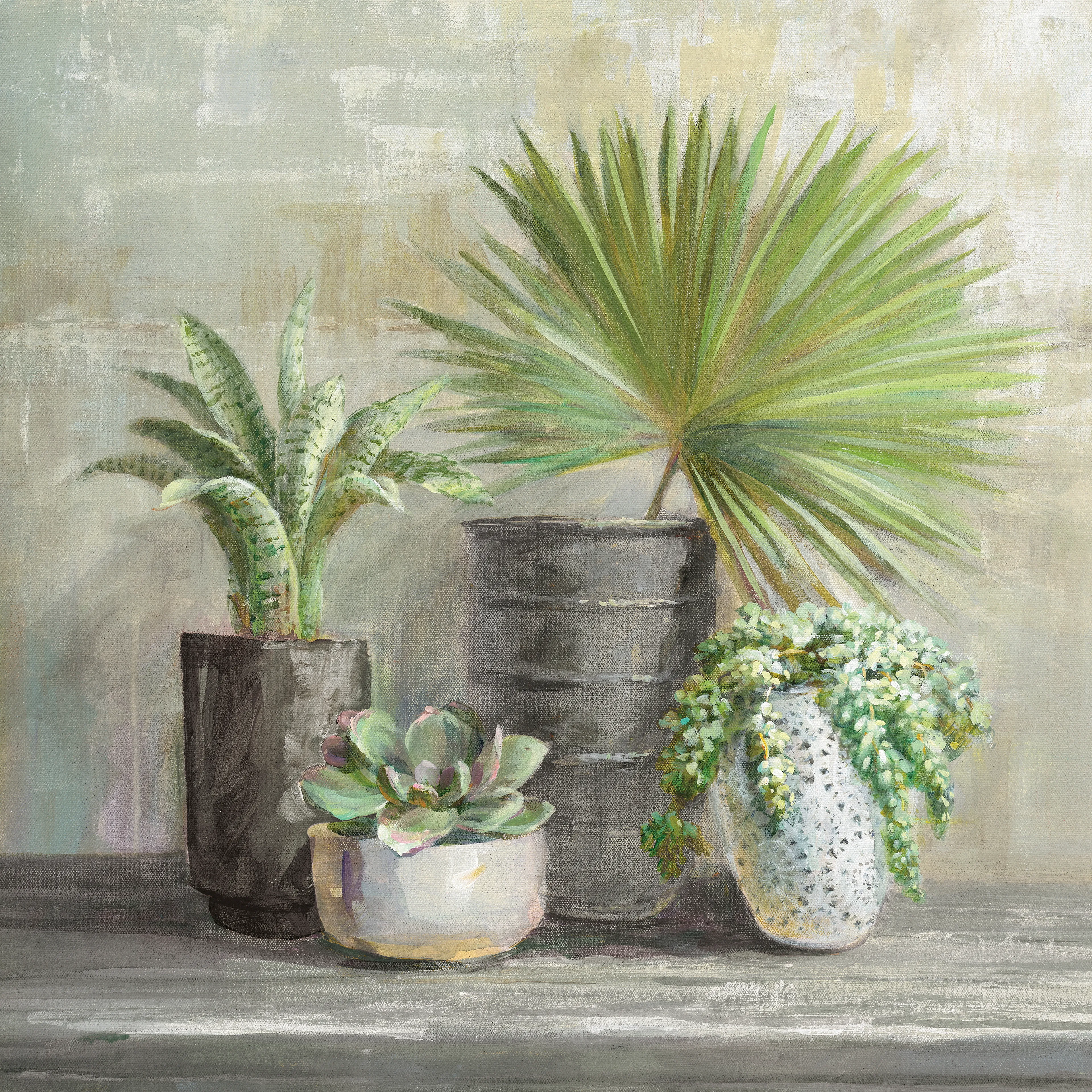 Wandbild 55 x 55 cm Indoor Garden