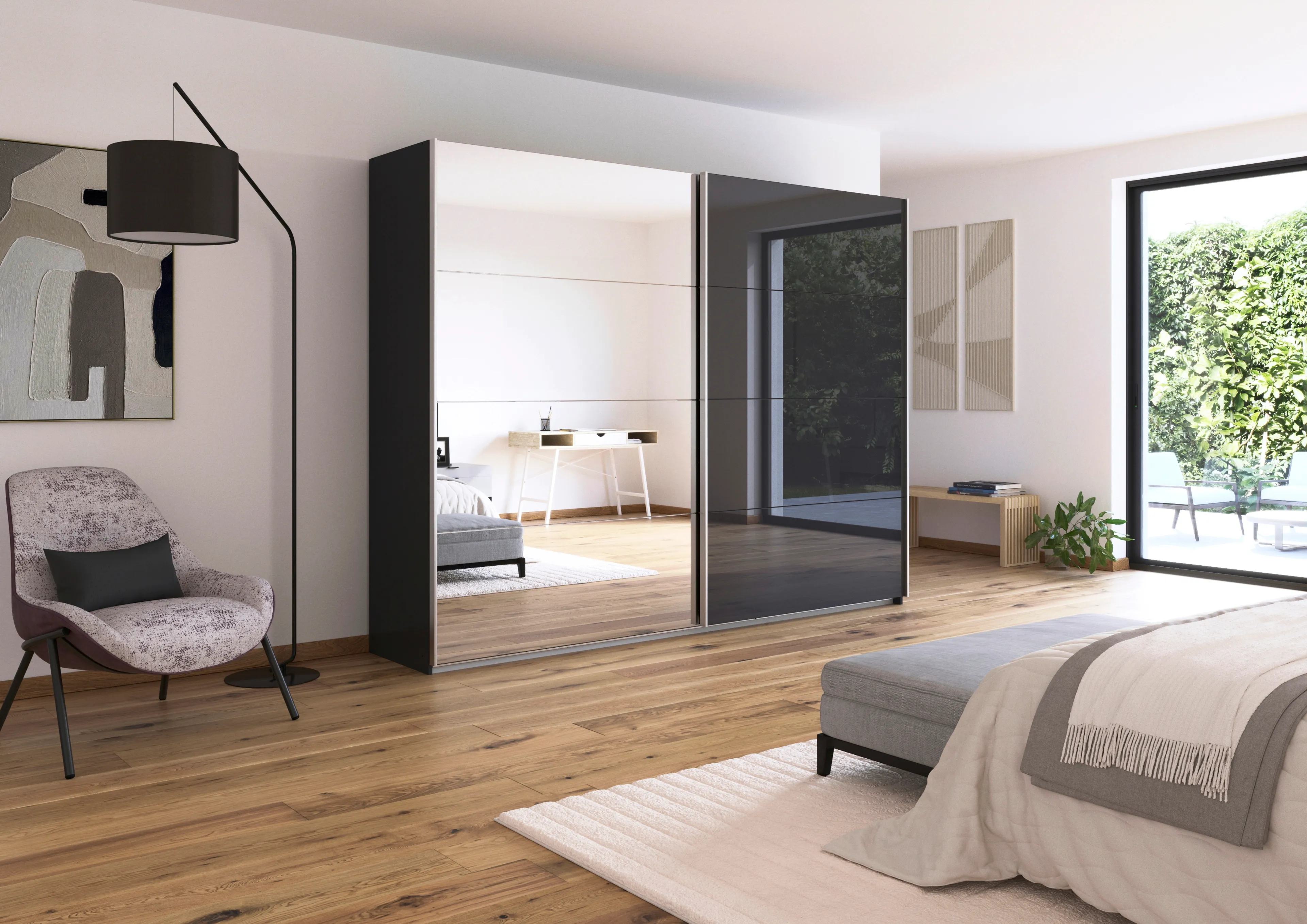 Schwebetürenschrank Quadra 271 x 210 cm