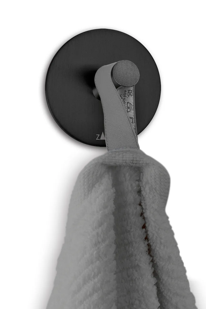 Handtuchhaken Peco schwarz detail